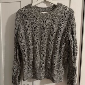 Gray Cable Knit Abercrombie Sweater